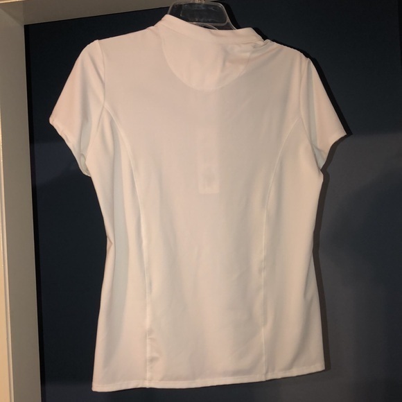 Lucky in love size medium white tennis top quarter zip new with‎ tag - Picture 4 of 5